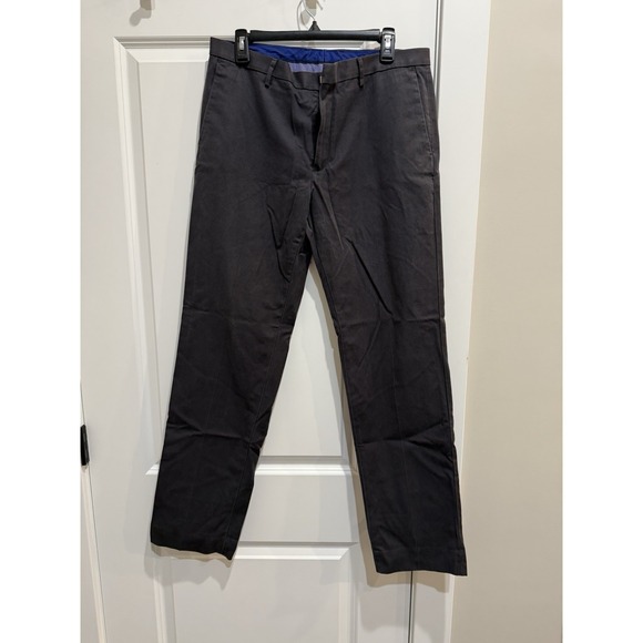 Banana Republic Other - Banana Republic Non Iron Modern Slim Fit Pants Mens 33x34 Gray Flat Front